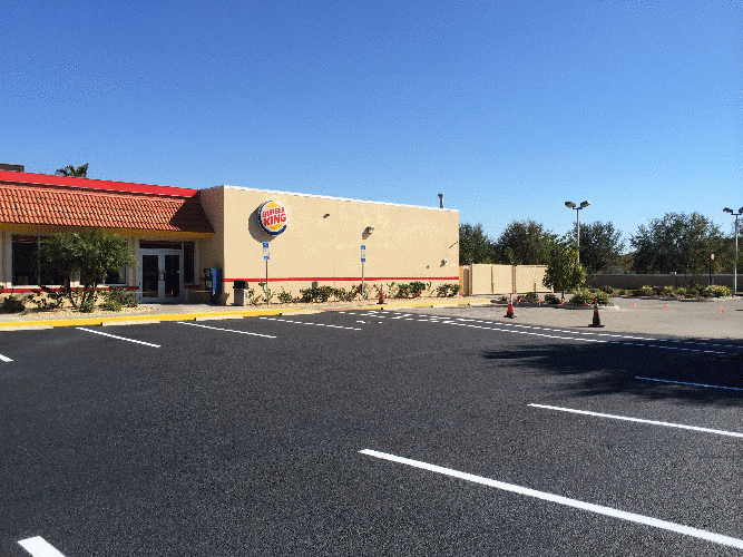 Rotating Pictures of
            Sealcoating projects